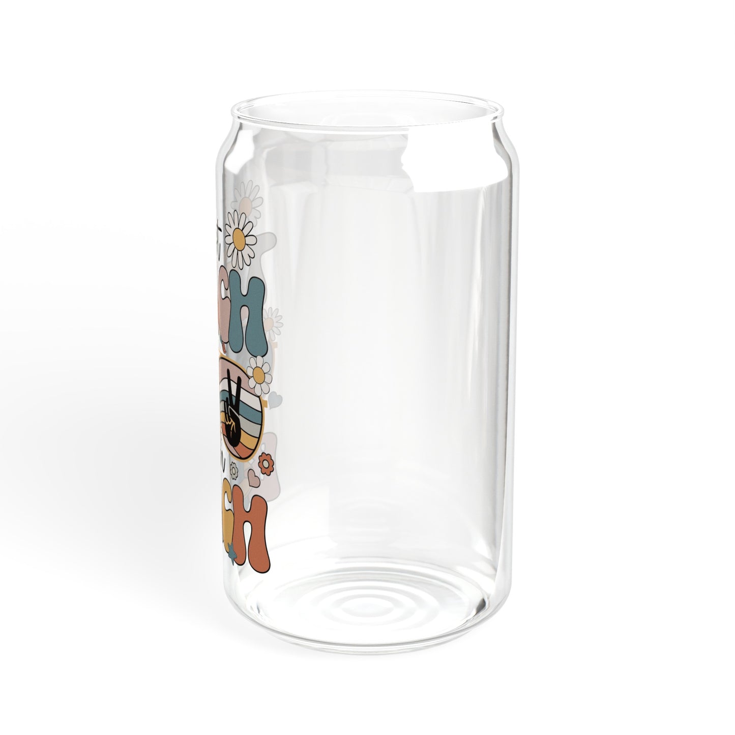 First Teach, Then Beach - Sipper Glass, 16oz