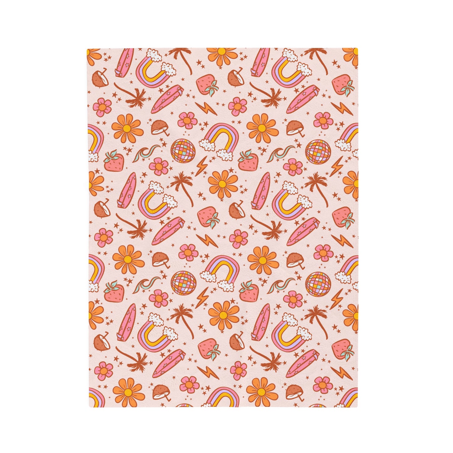 Retro Summer - Plush Blanket