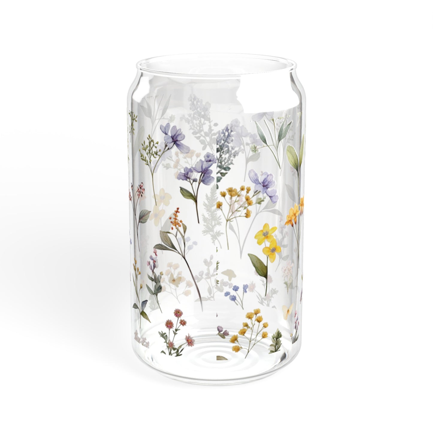 Floral - Sipper Glass, 16oz