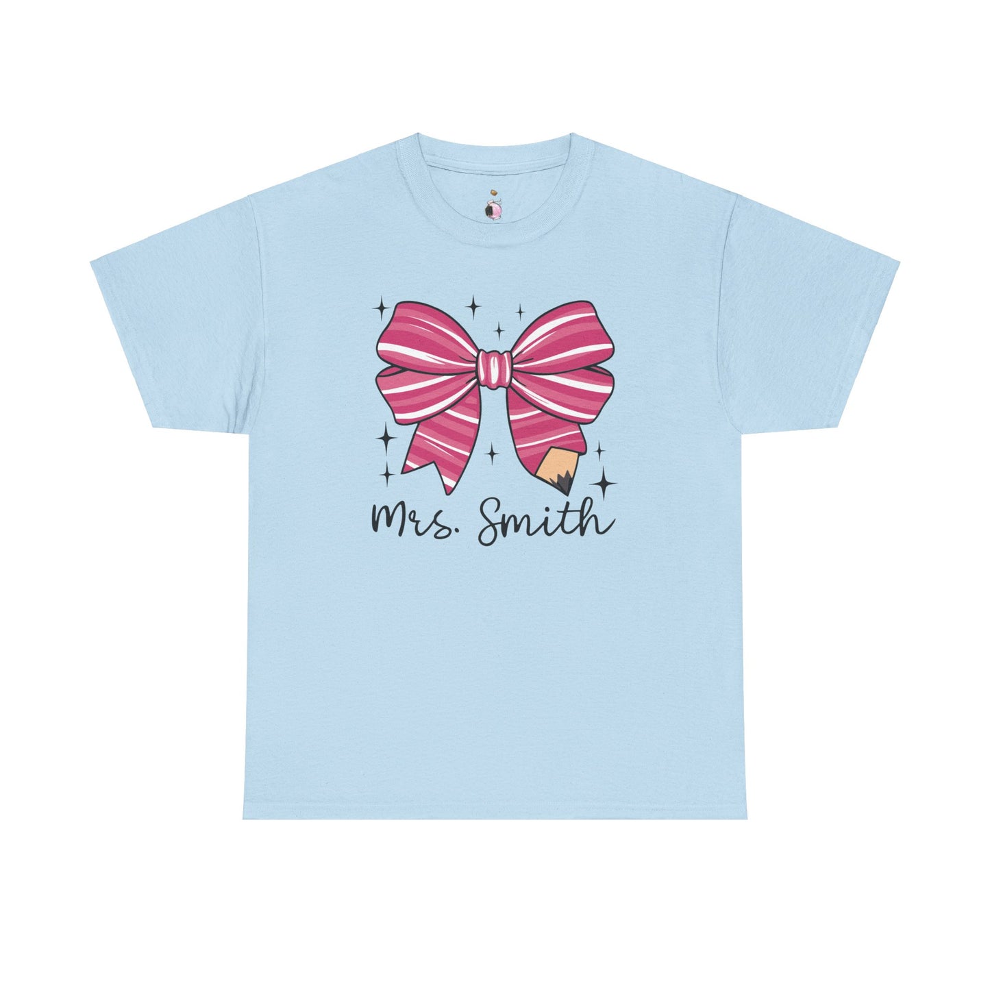 Custom - Teacher Bow - Unisex Heavy Cotton Tee