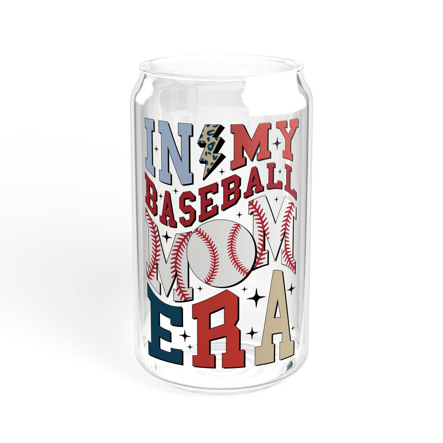 Baseball Mom Era - Sipper Glass, 16oz