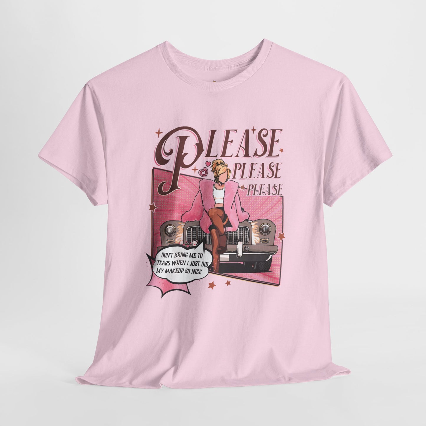 Please, Please Retro - Unisex Heavy Cotton Tee