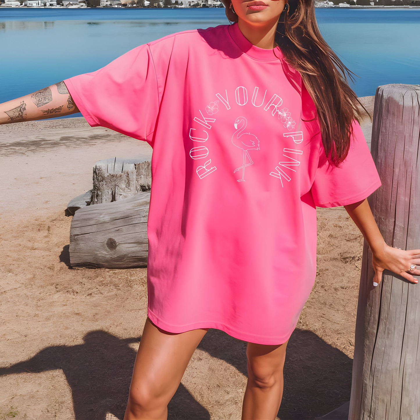 Hibiscus Rock Your Pink - T-shirt