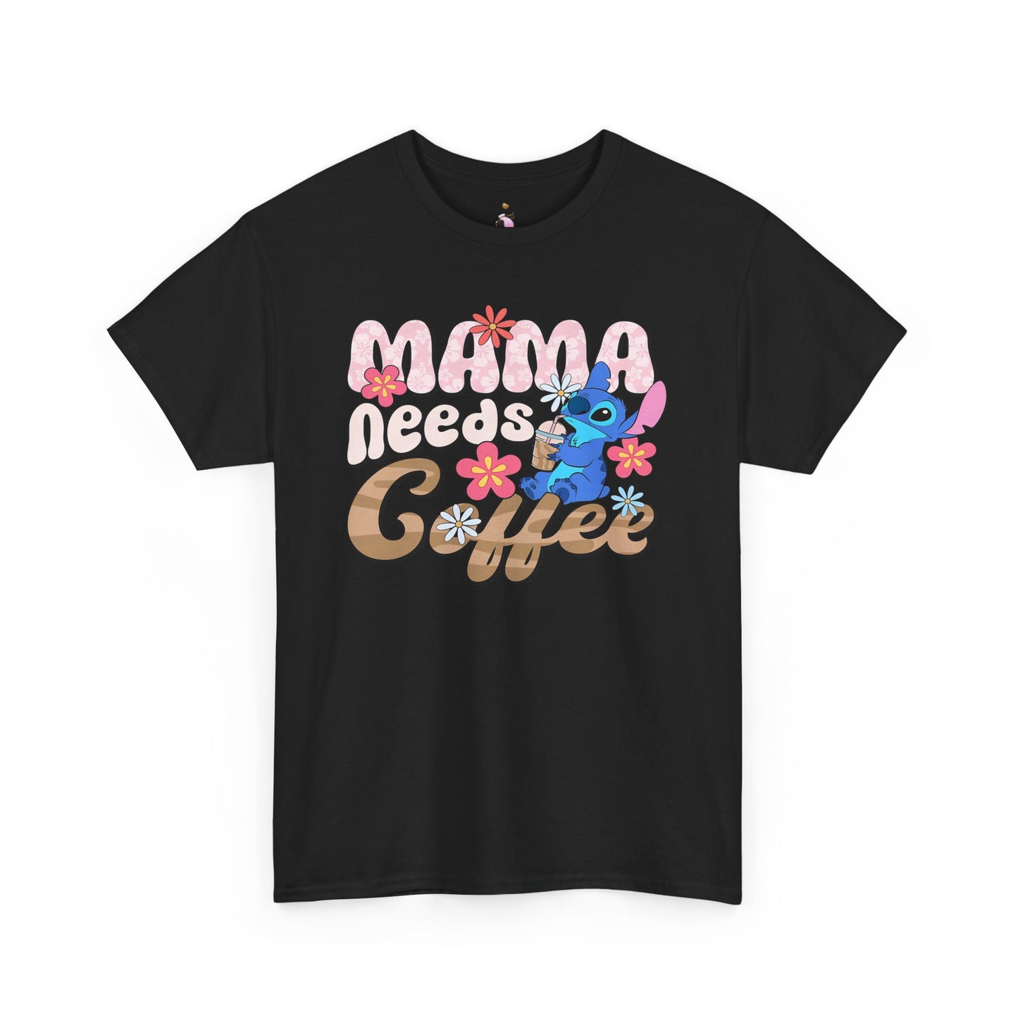 Mama Needs Coffee Alien - Unisex Heavy Cotton Tee