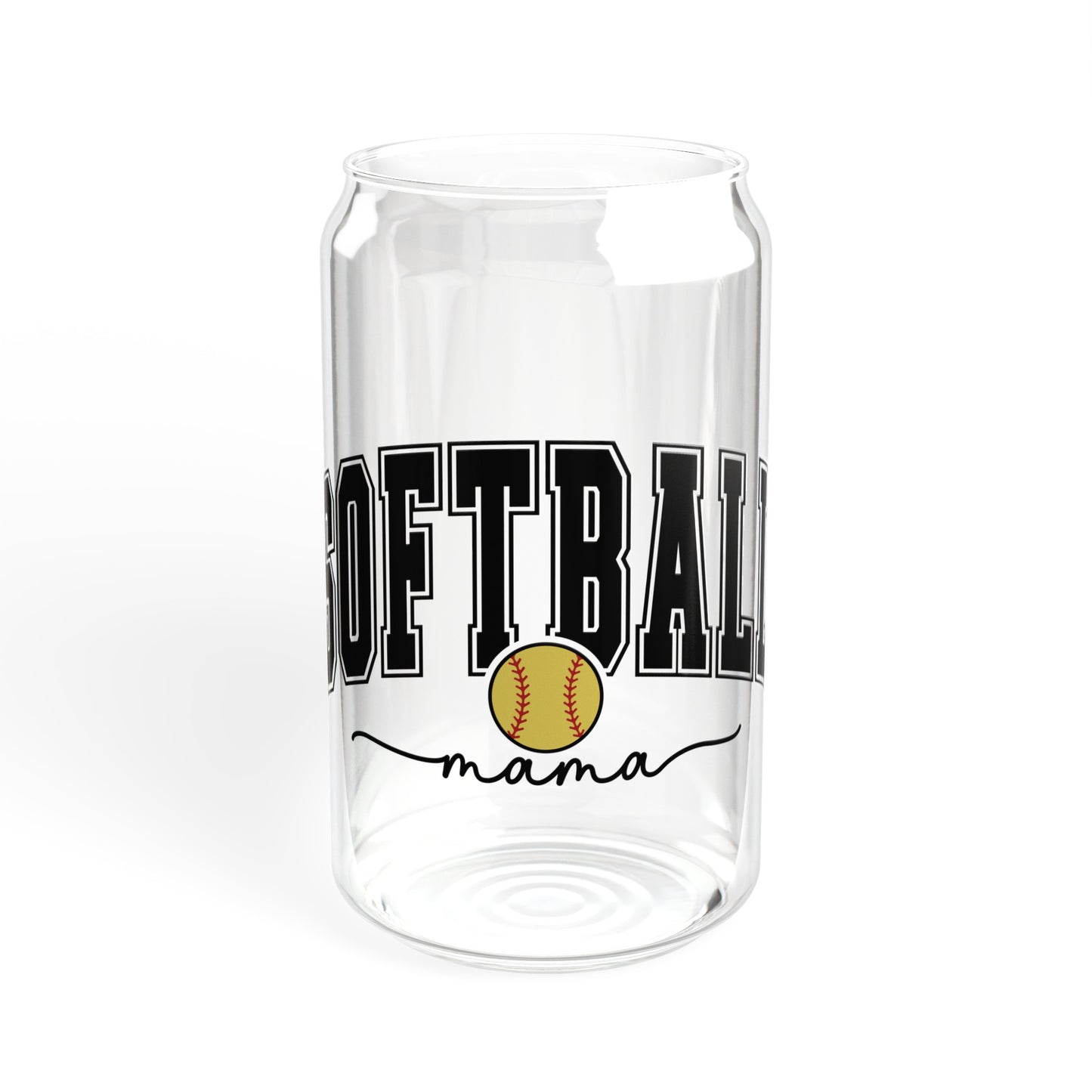 Softball Mama - Sipper Glass, 16oz