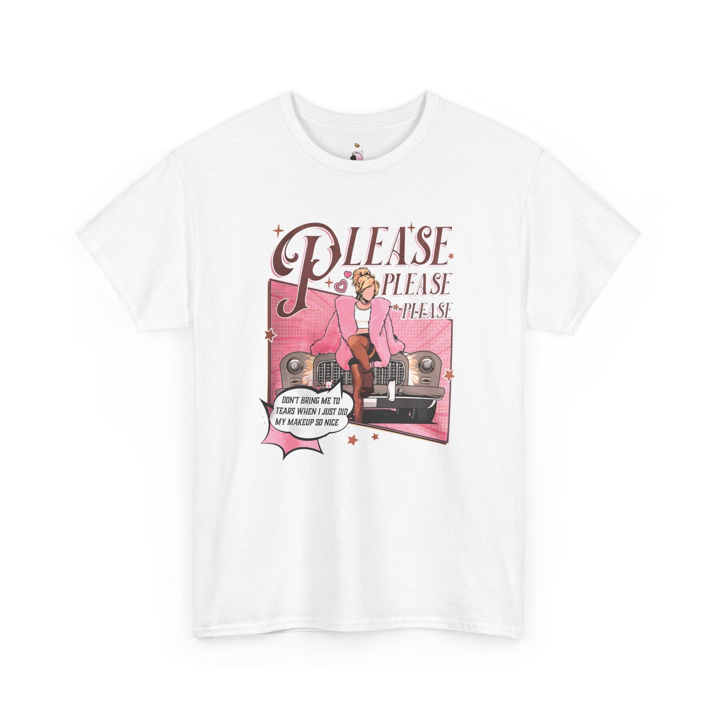 Please, Please Retro - Unisex Heavy Cotton Tee
