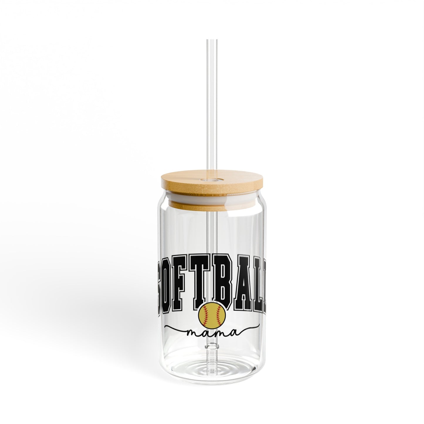 Softball Mama - Sipper Glass, 16oz