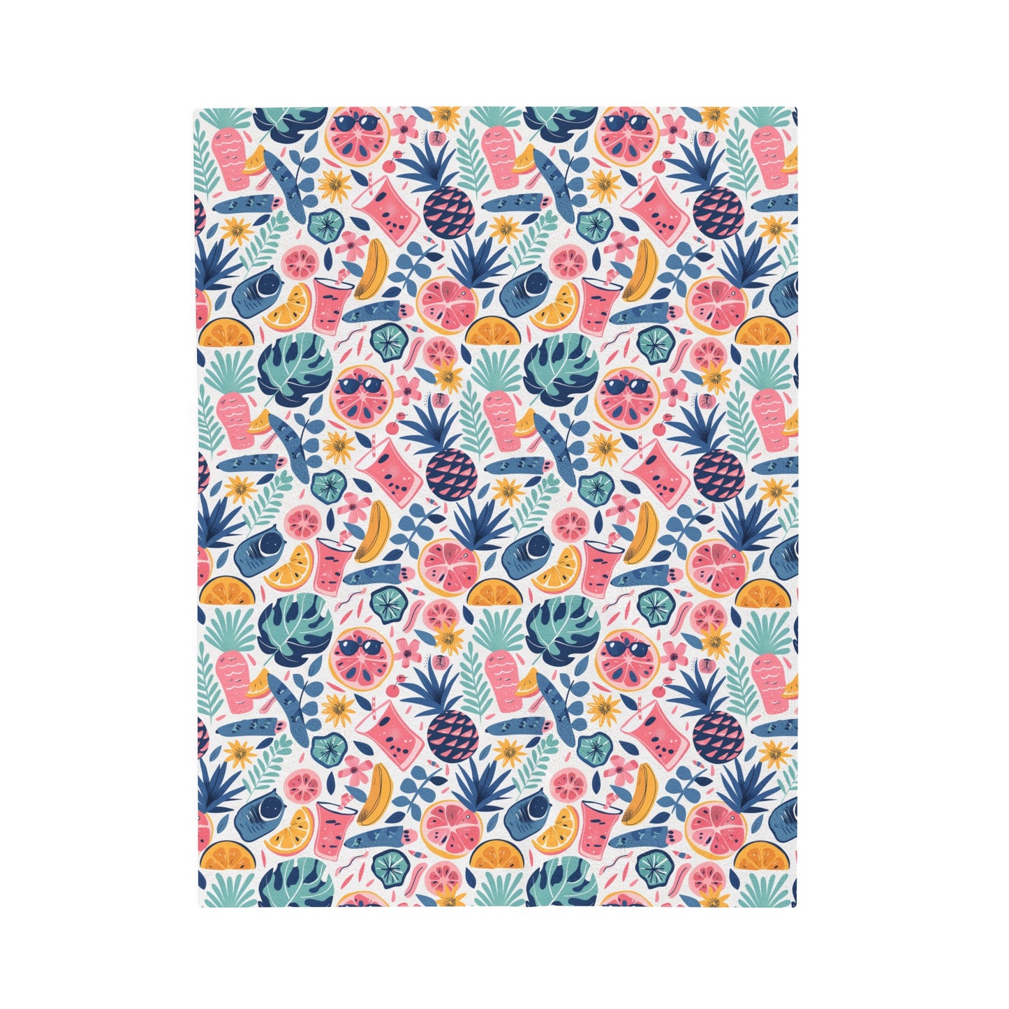Pink Pineapple - Plush Blanket