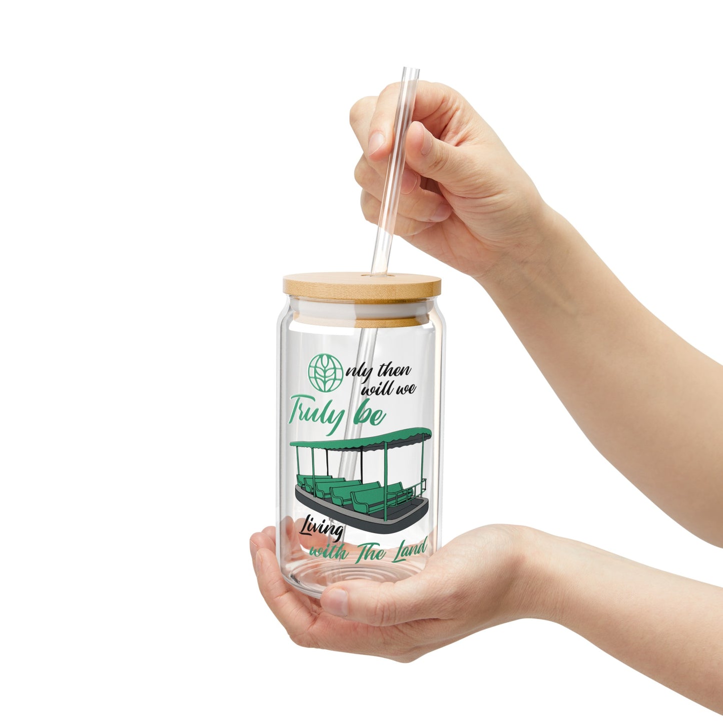 Living With The Land - Sipper Glass, 16oz