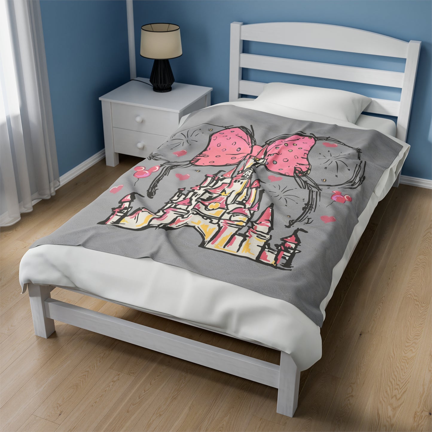 Pink Castle - Plush Blanket