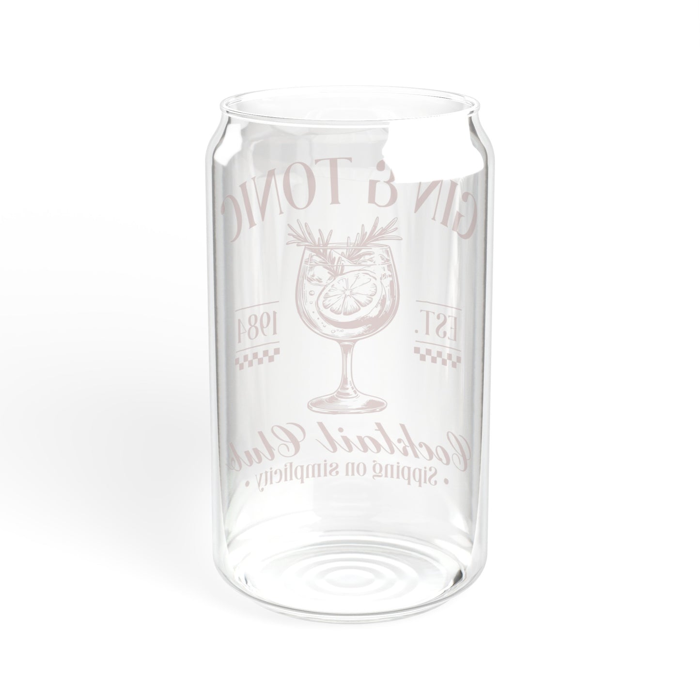 Gin And Tonic Club - Sipper Glass, 16oz