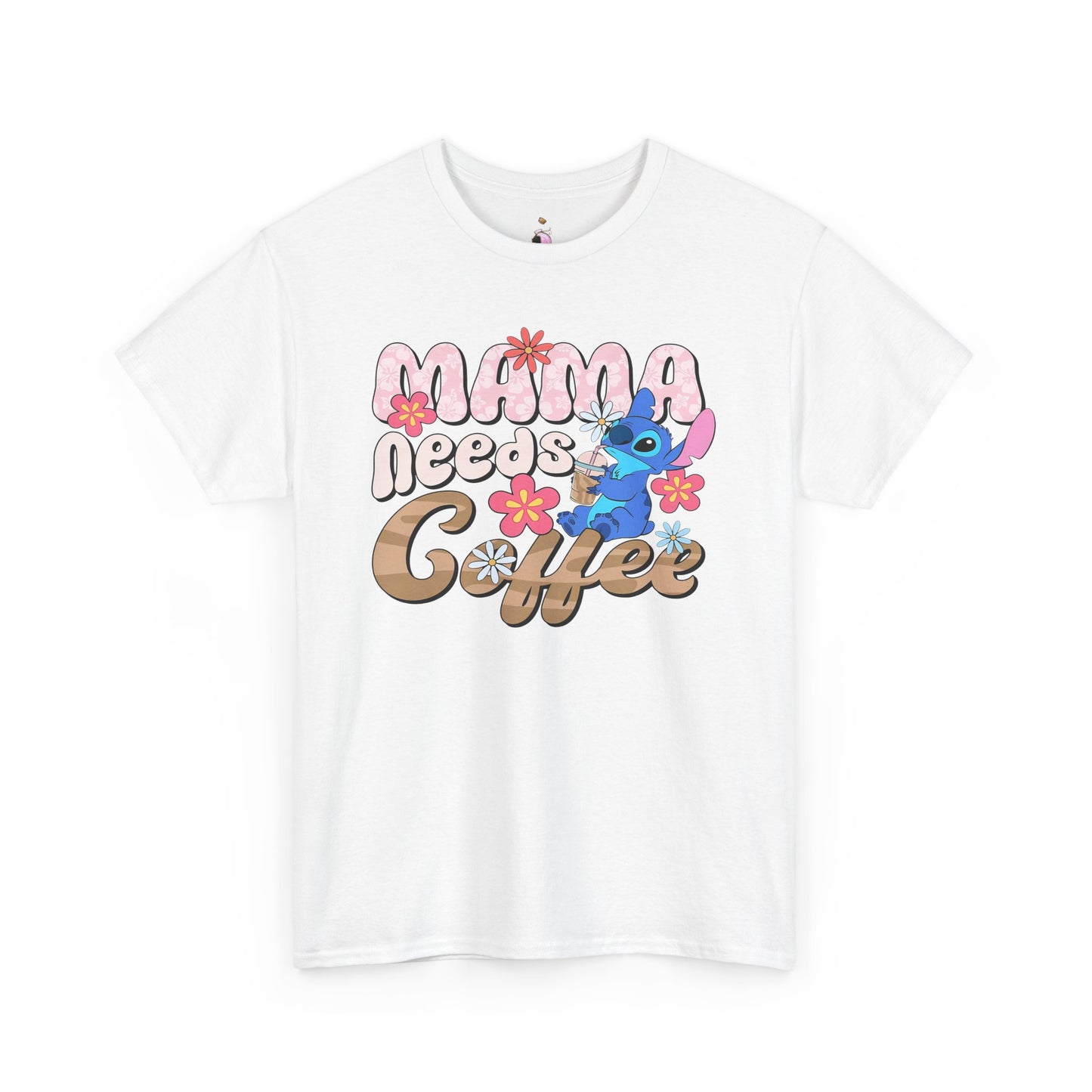 Mama Needs Coffee Alien - Unisex Heavy Cotton Tee