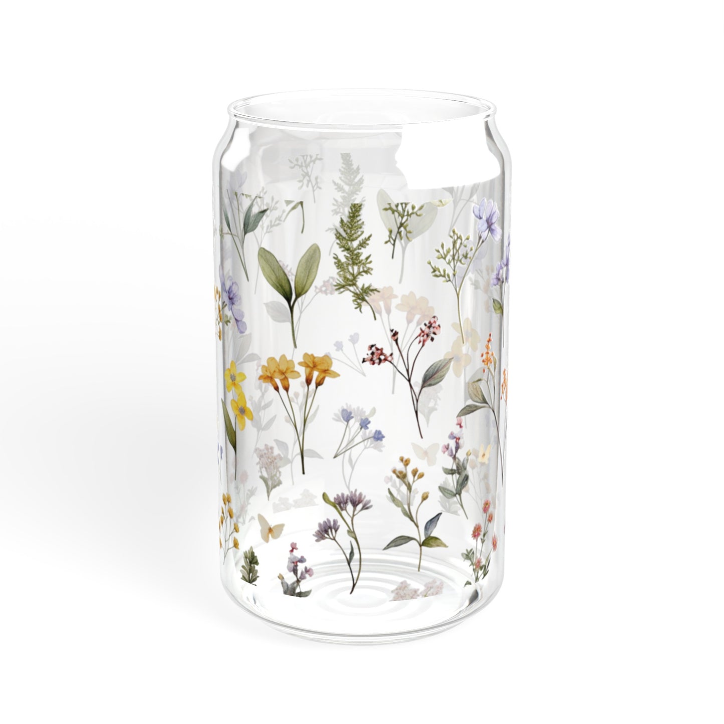Floral - Sipper Glass, 16oz