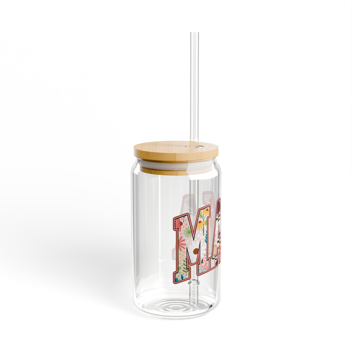 Floral Mama - Sipper Glass, 16oz