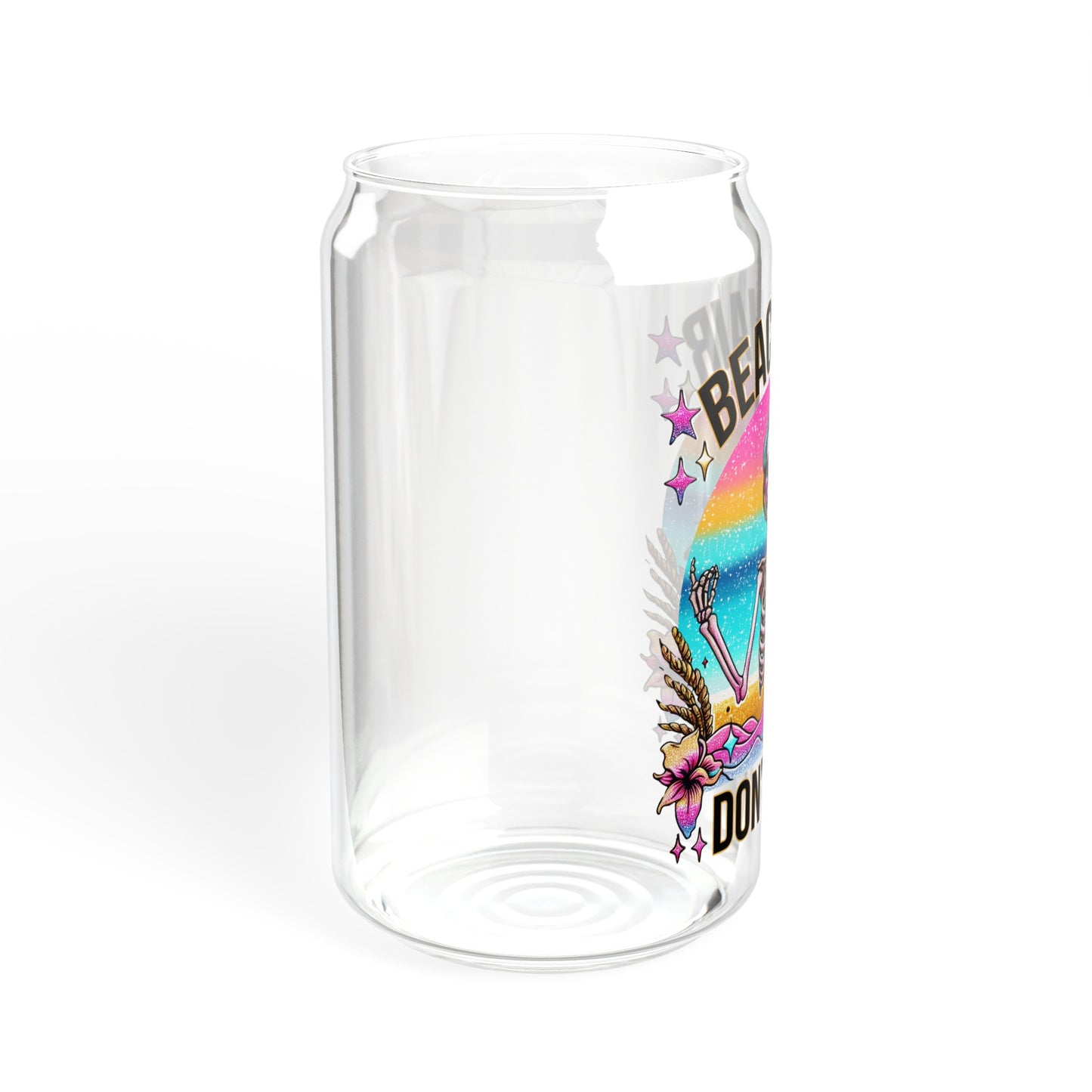 Beach Hair Don't Care - Sipper Glass, 16oz