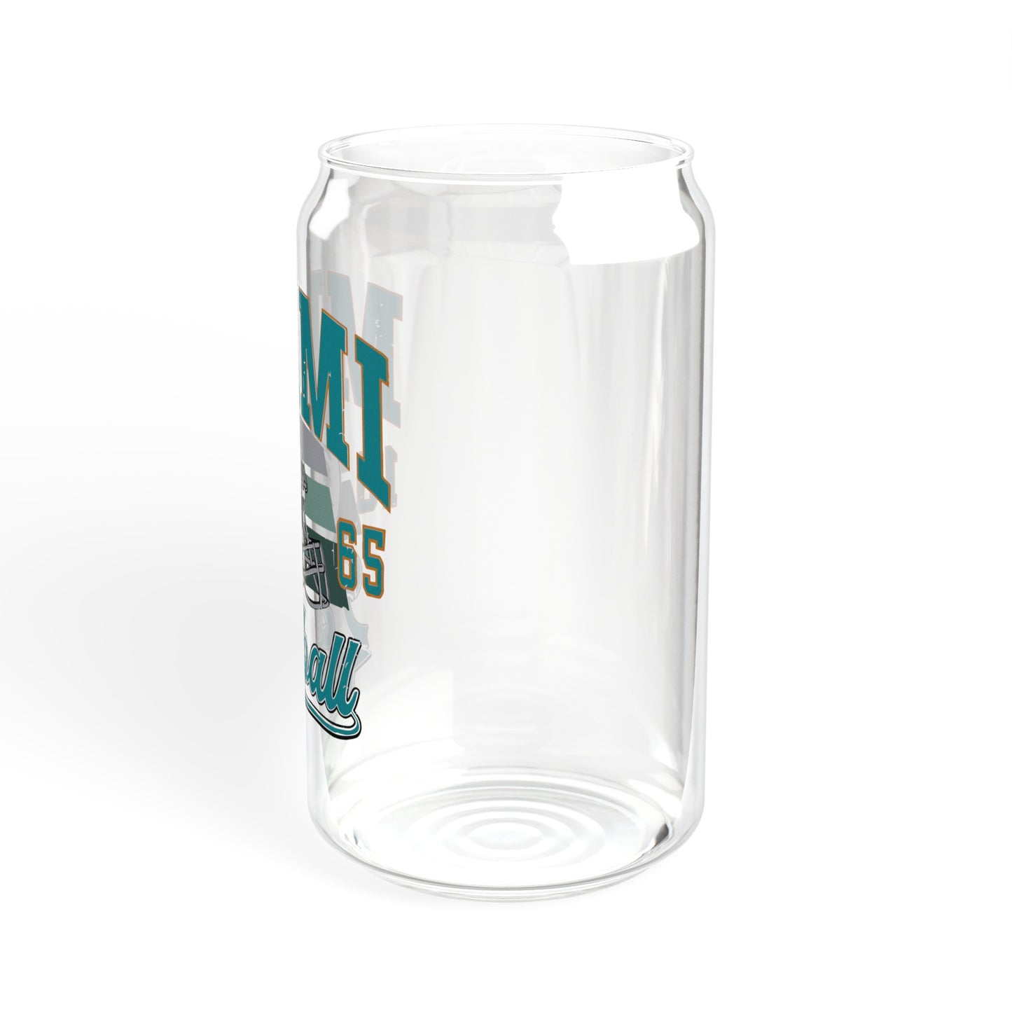 Miami Football - Sipper Glass, 16oz