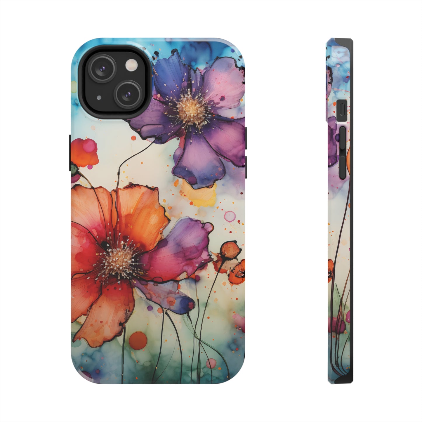 Water Color Flowers - Tough Phone Cases