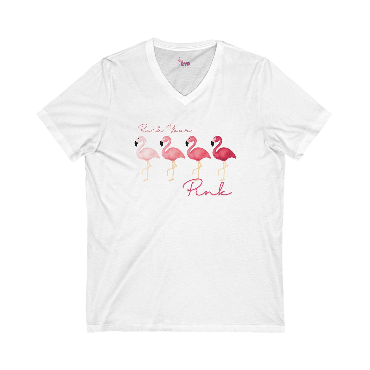 Ombre Rock Your Pink - V-Neck Tee