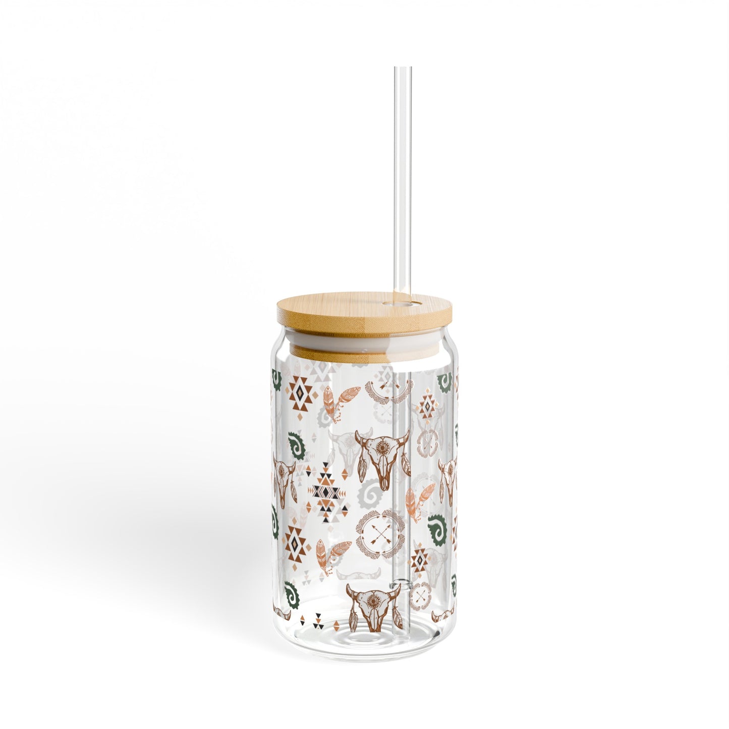 Western Boho - Sipper Glass, 16oz