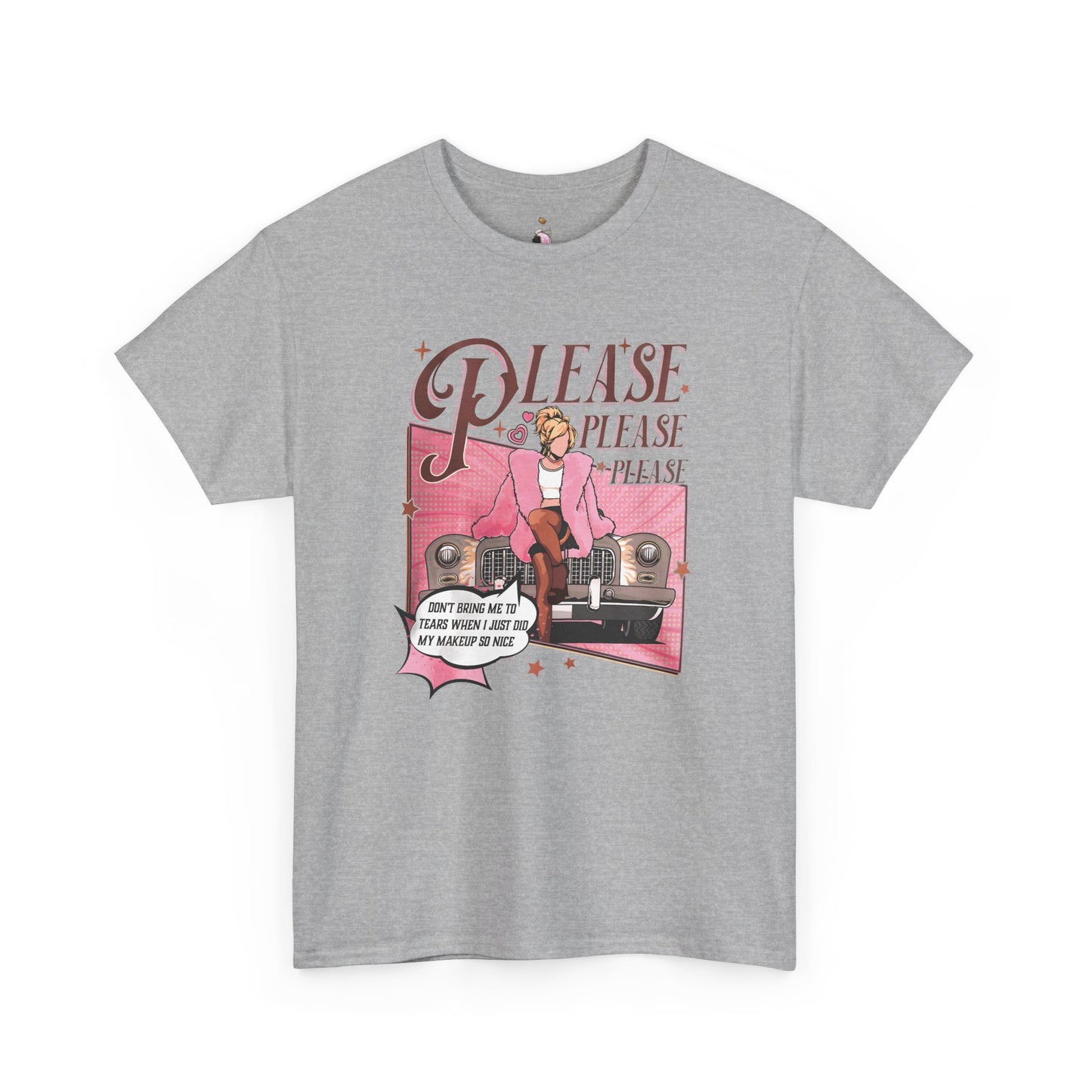 Please, Please Retro - Unisex Heavy Cotton Tee
