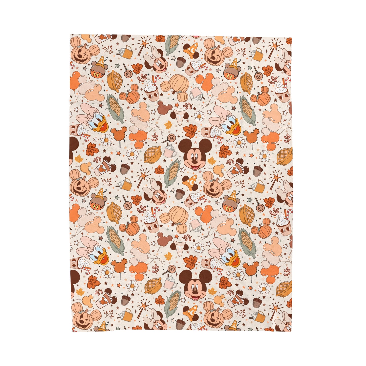 Pumpkin Spice Mice - Plush Blanket