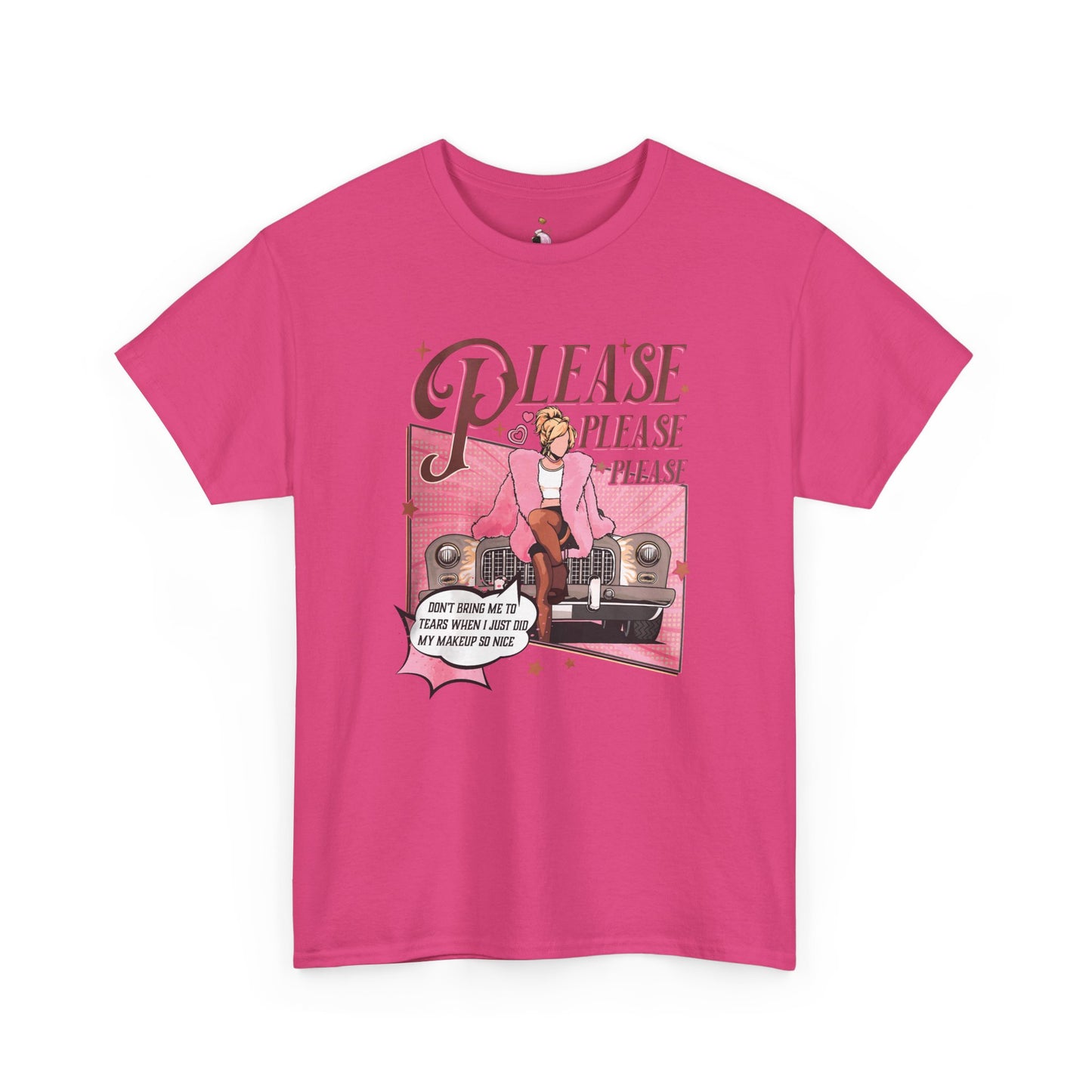 Please, Please Retro - Unisex Heavy Cotton Tee