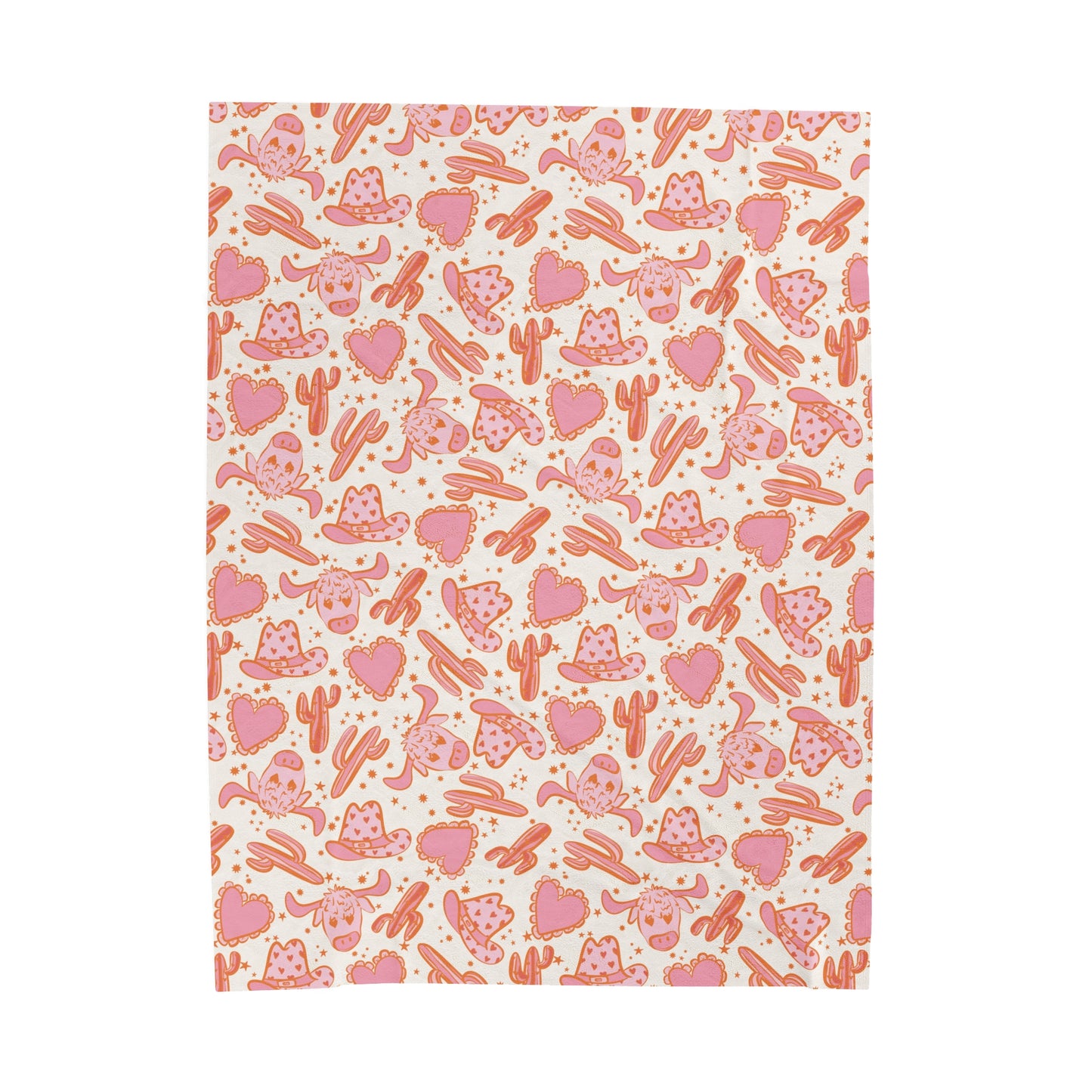 Pink Cowgirl - Plush Blanket