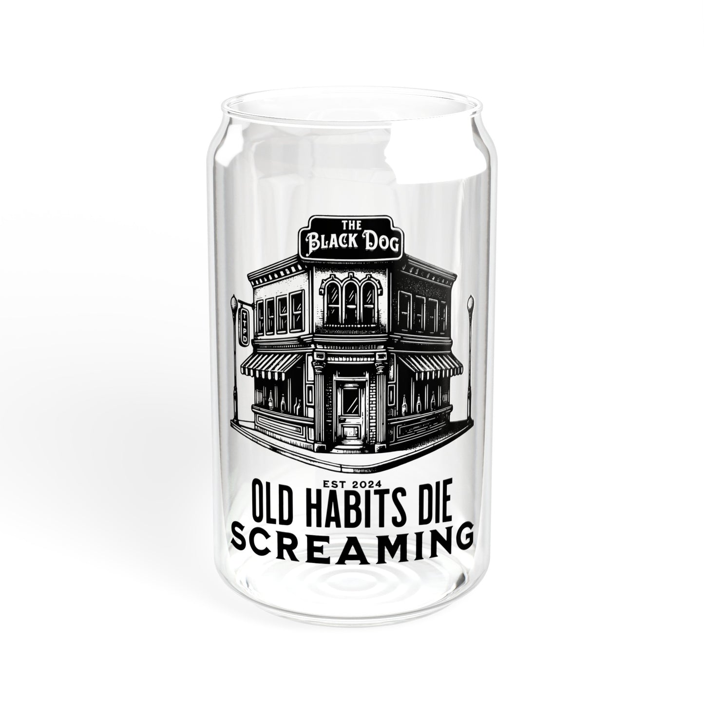Old Habits - Sipper Glass, 16oz