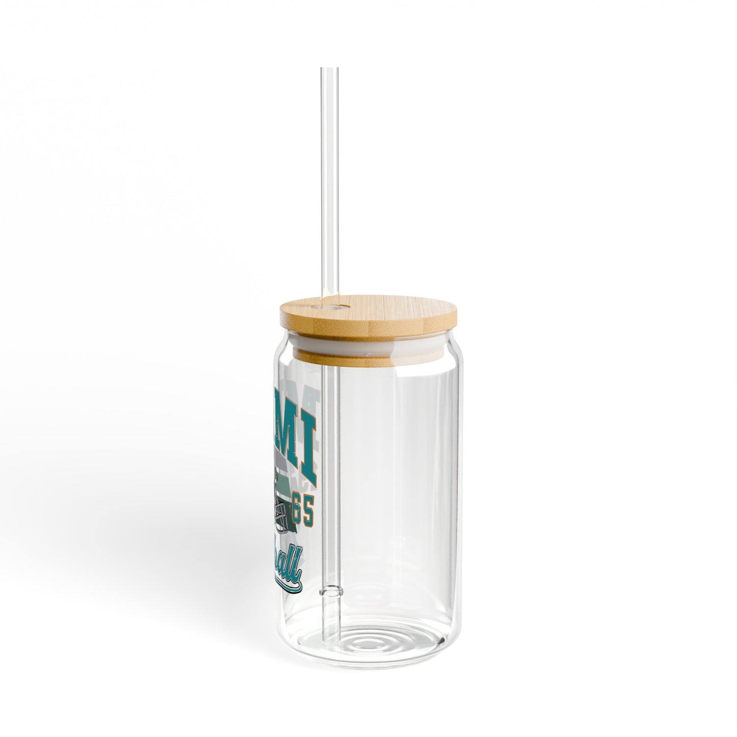 Miami Football - Sipper Glass, 16oz