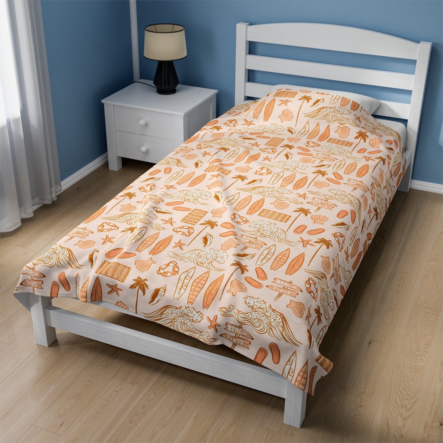 Retro Beach - Plush Blanket