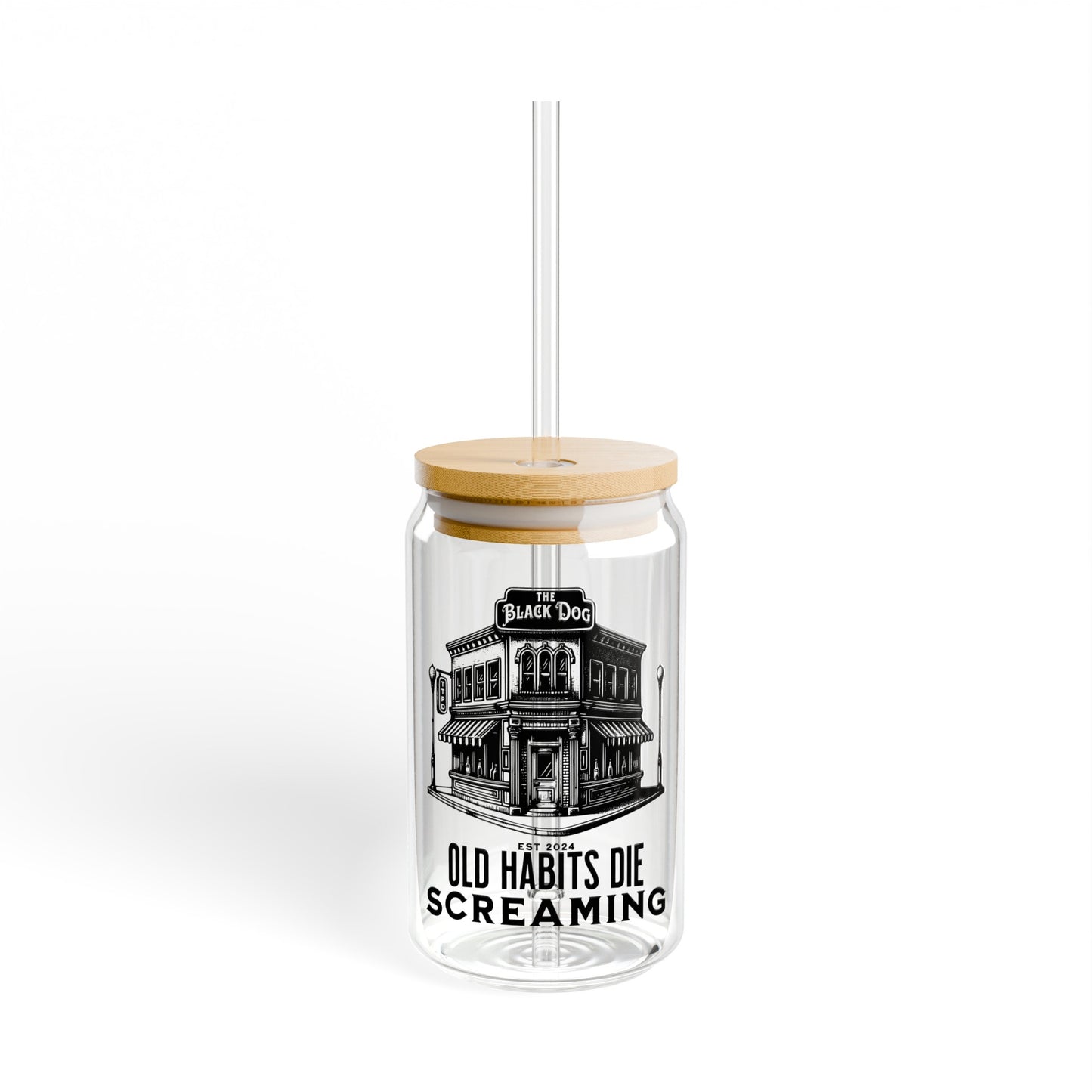 Old Habits - Sipper Glass, 16oz