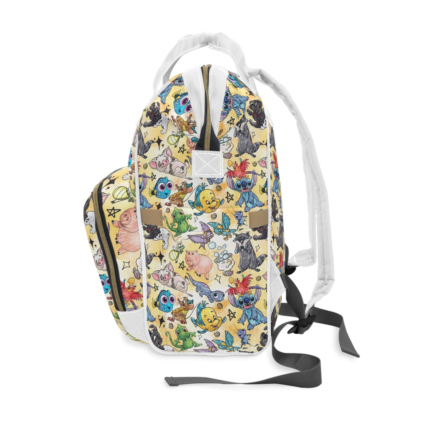 Yellow Sketch Pals - Diaper Backpack