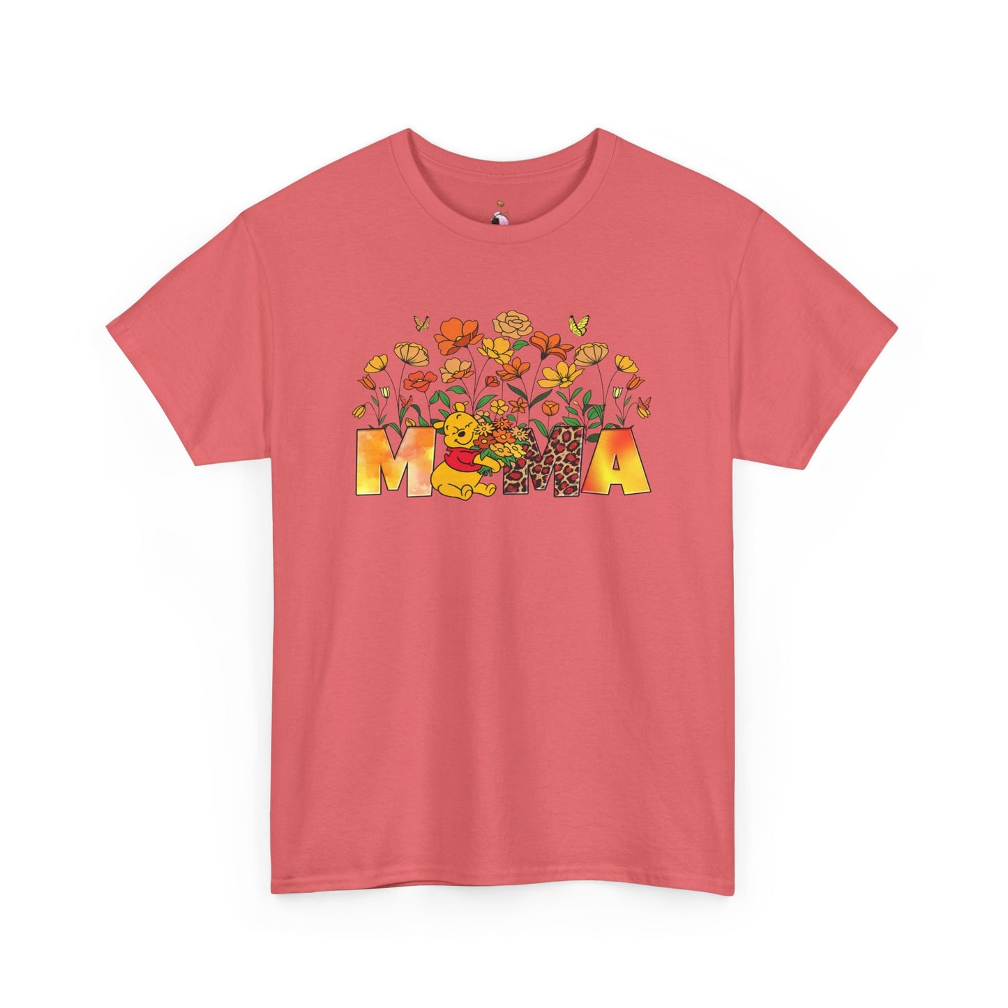 Pooh Floral Mama - Unisex Heavy Cotton Tee
