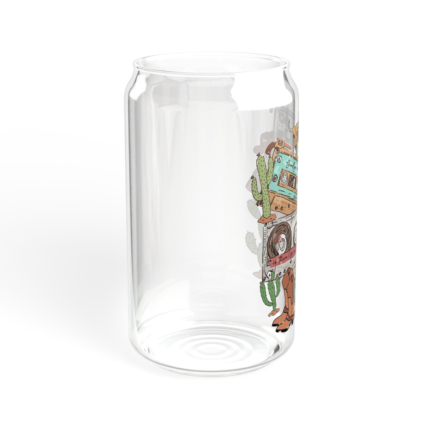 90s Country - Sipper Glass, 16oz