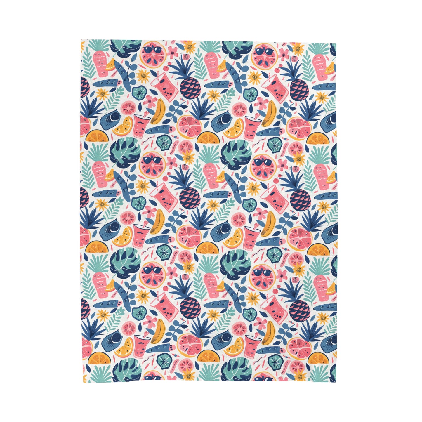 Pink Pineapple - Plush Blanket