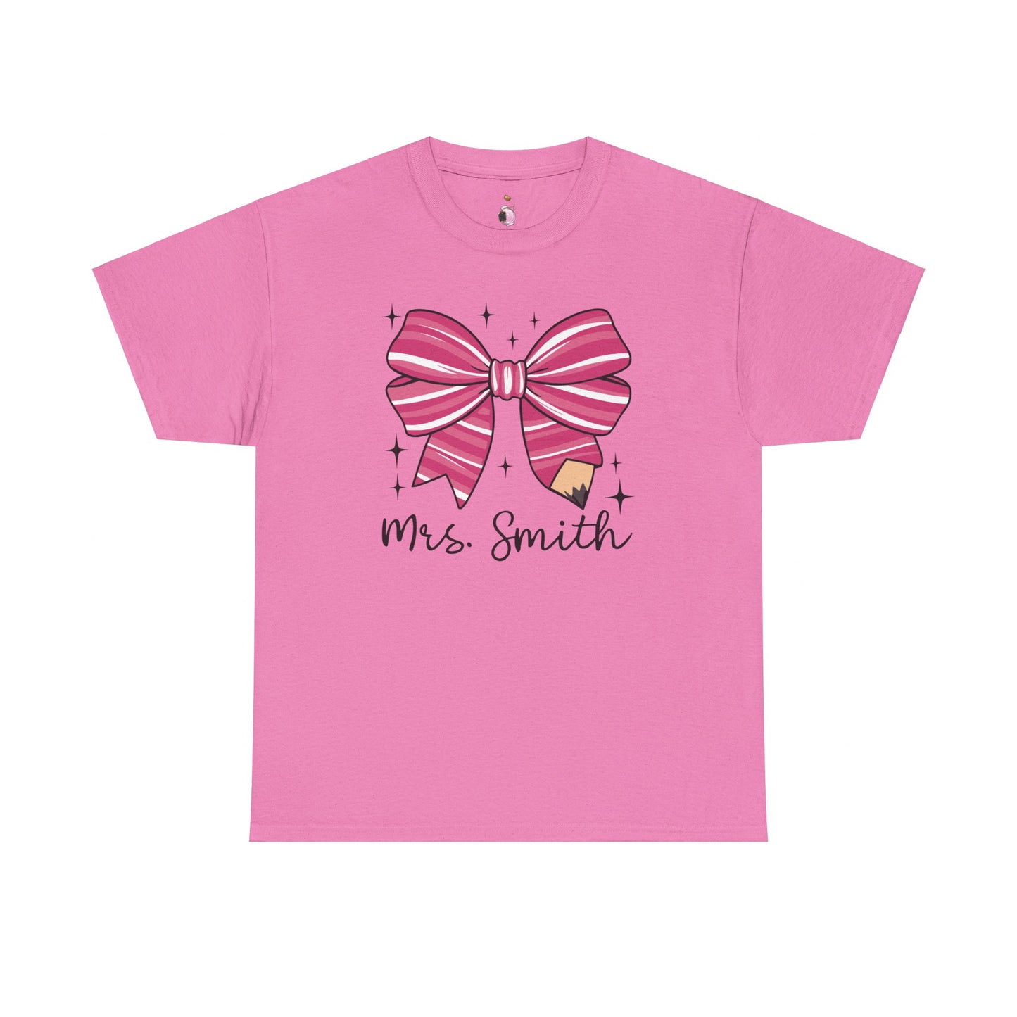 Custom - Teacher Bow - Unisex Heavy Cotton Tee