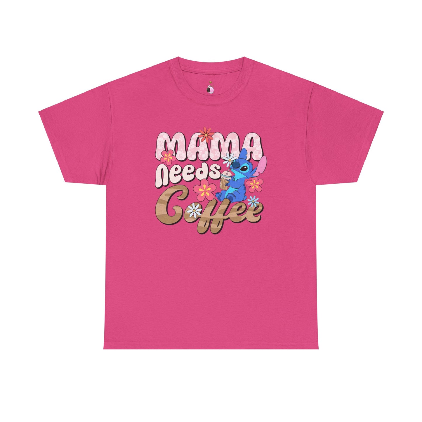 Mama Needs Coffee Alien - Unisex Heavy Cotton Tee