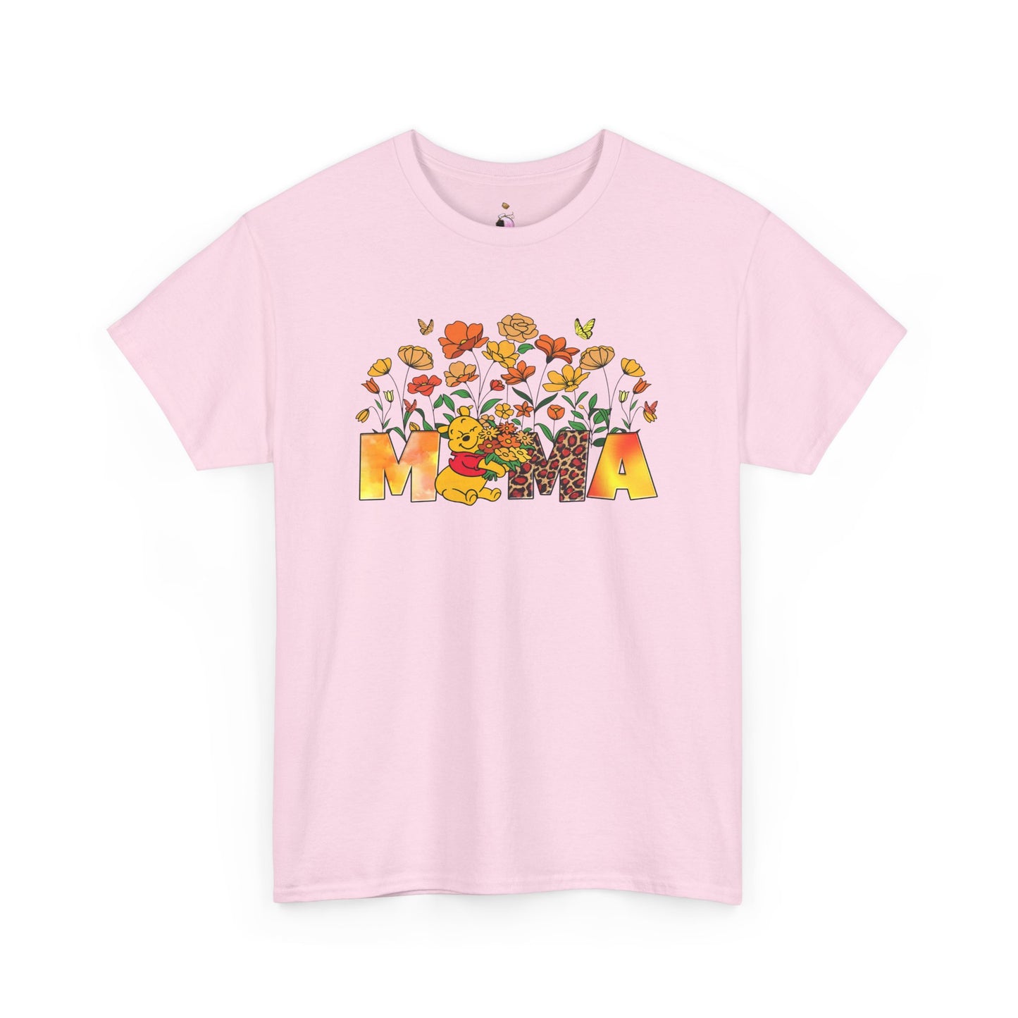 Pooh Floral Mama - Unisex Heavy Cotton Tee