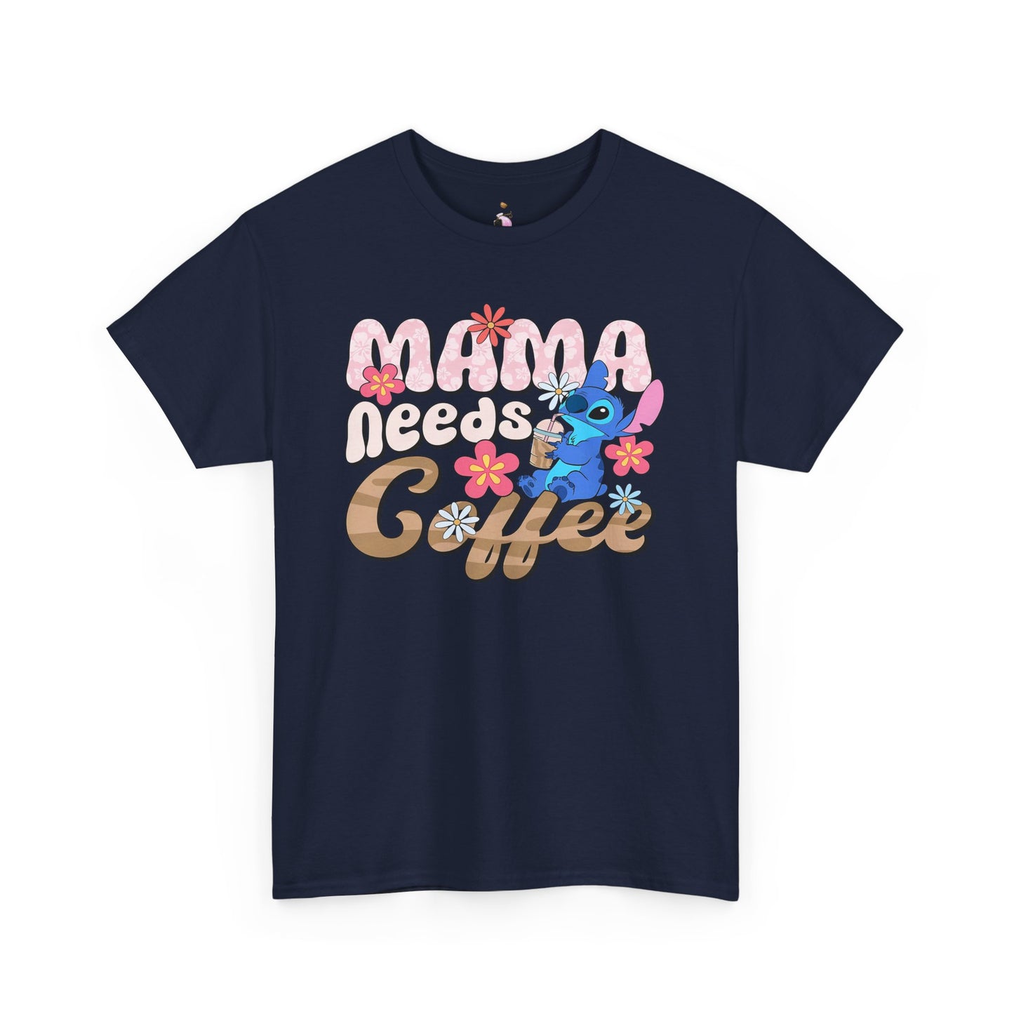 Mama Needs Coffee Alien - Unisex Heavy Cotton Tee