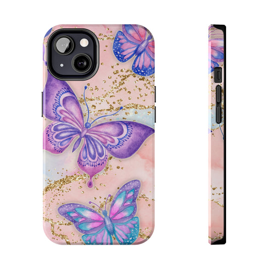 Marble Butterfly - Tough Phone Cases