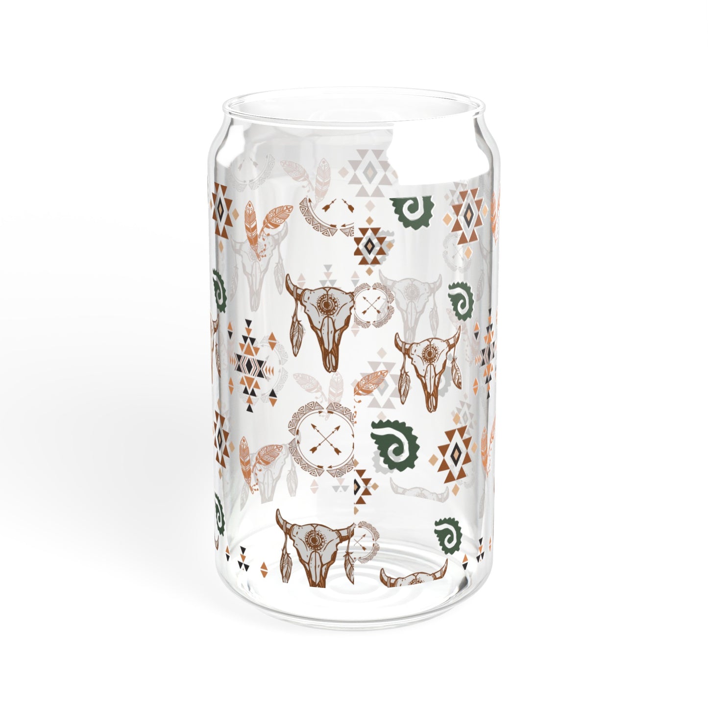 Western Boho - Sipper Glass, 16oz