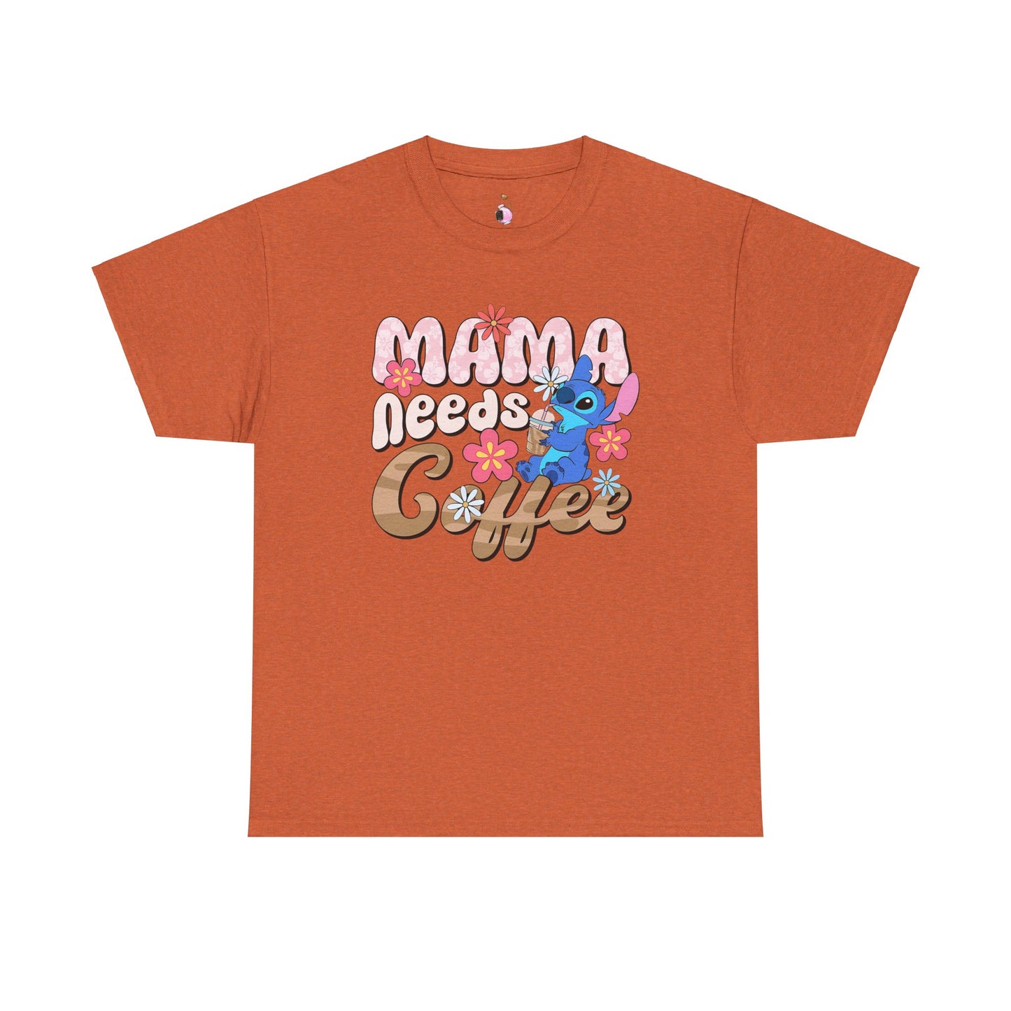Mama Needs Coffee Alien - Unisex Heavy Cotton Tee