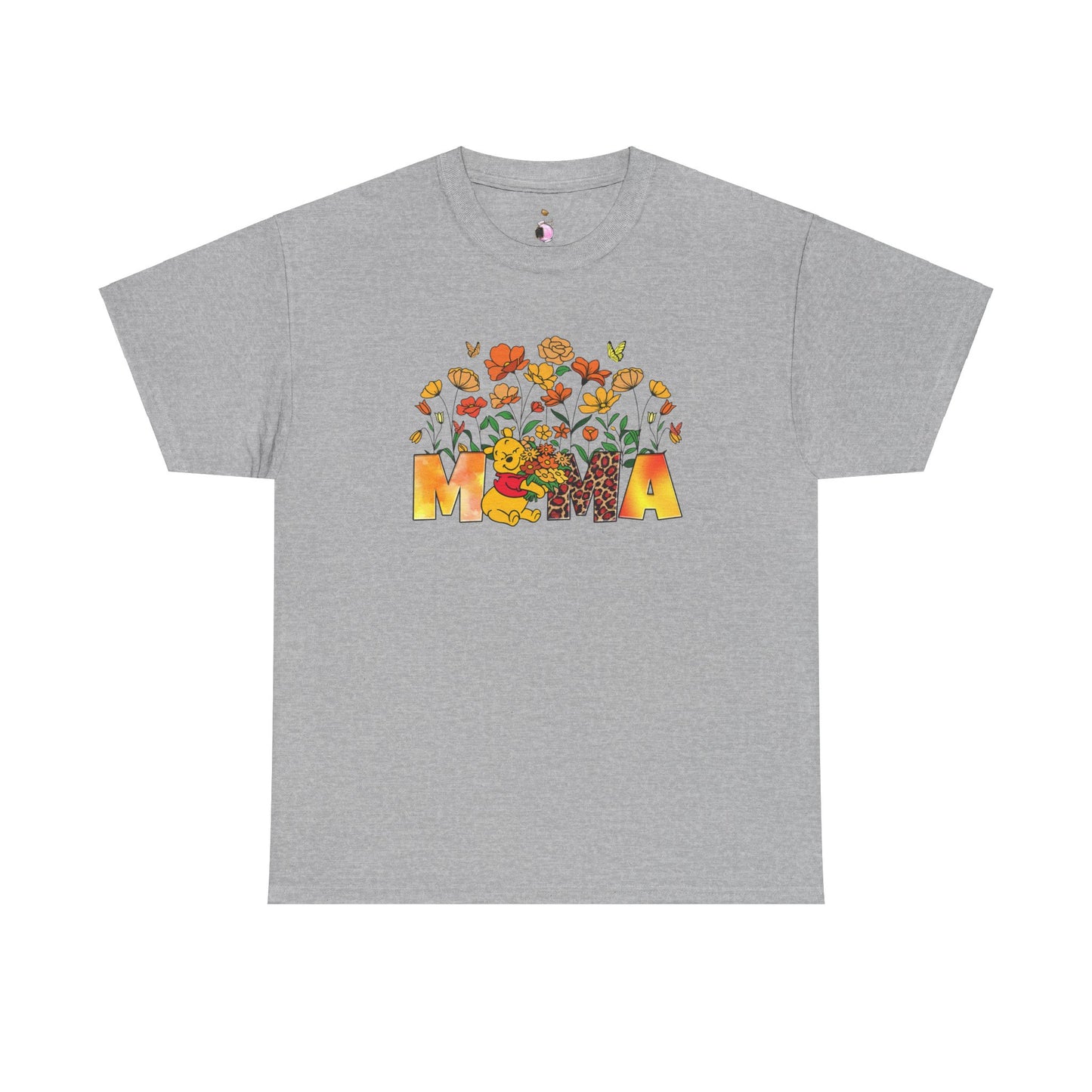 Pooh Floral Mama - Unisex Heavy Cotton Tee