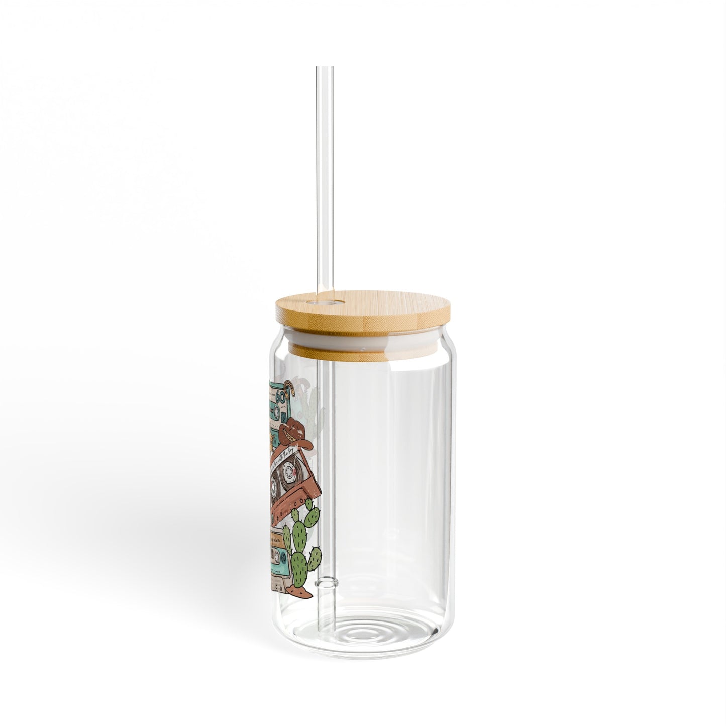 90s Country - Sipper Glass, 16oz