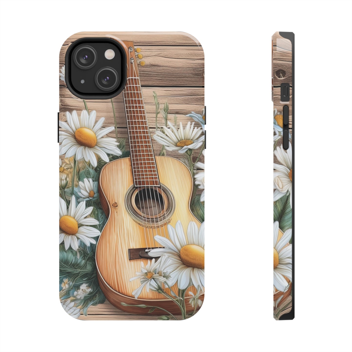 Guitar & Daisies - Tough Phone Cases