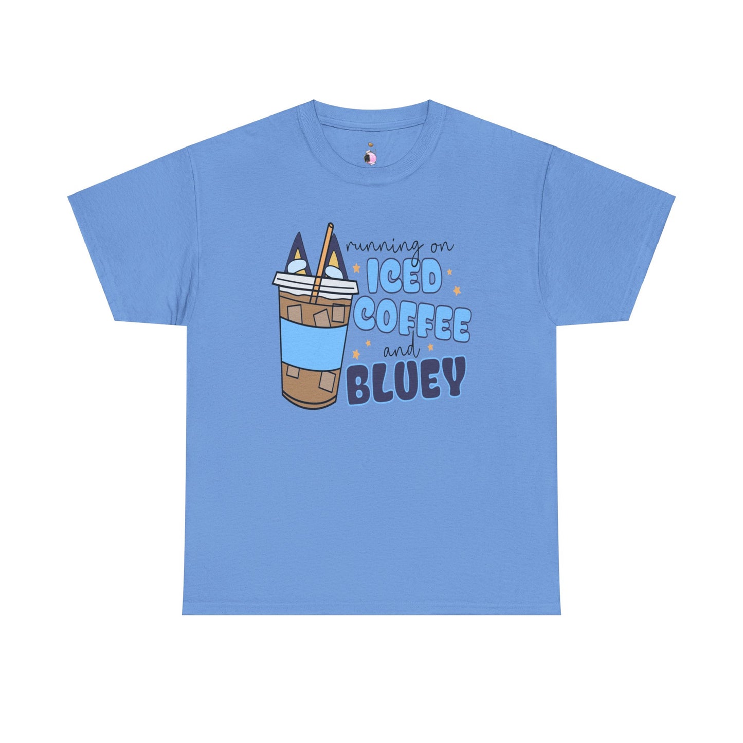 Running On Bluey and Iced Coffee - Unisex Heavy Cotton Tee
