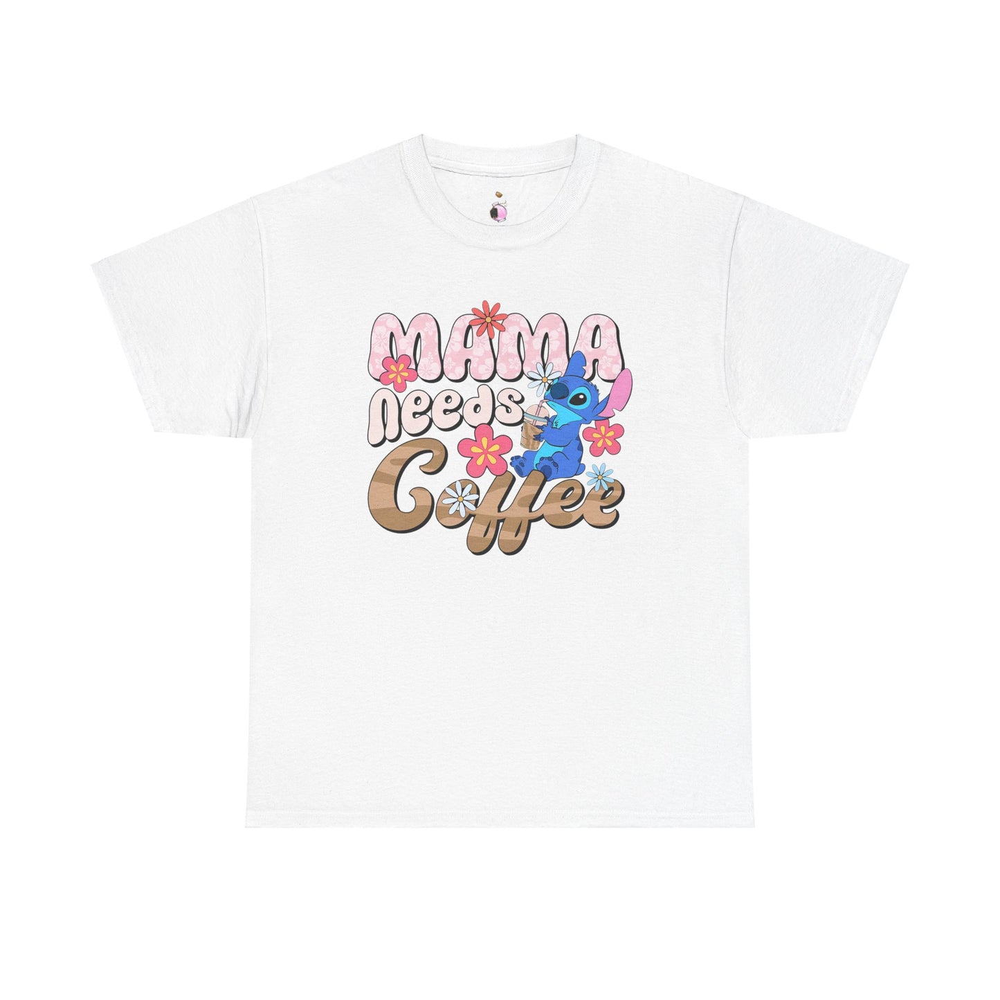 Mama Needs Coffee Alien - Unisex Heavy Cotton Tee
