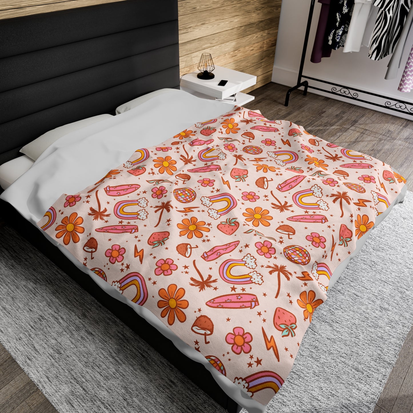 Retro Summer - Plush Blanket