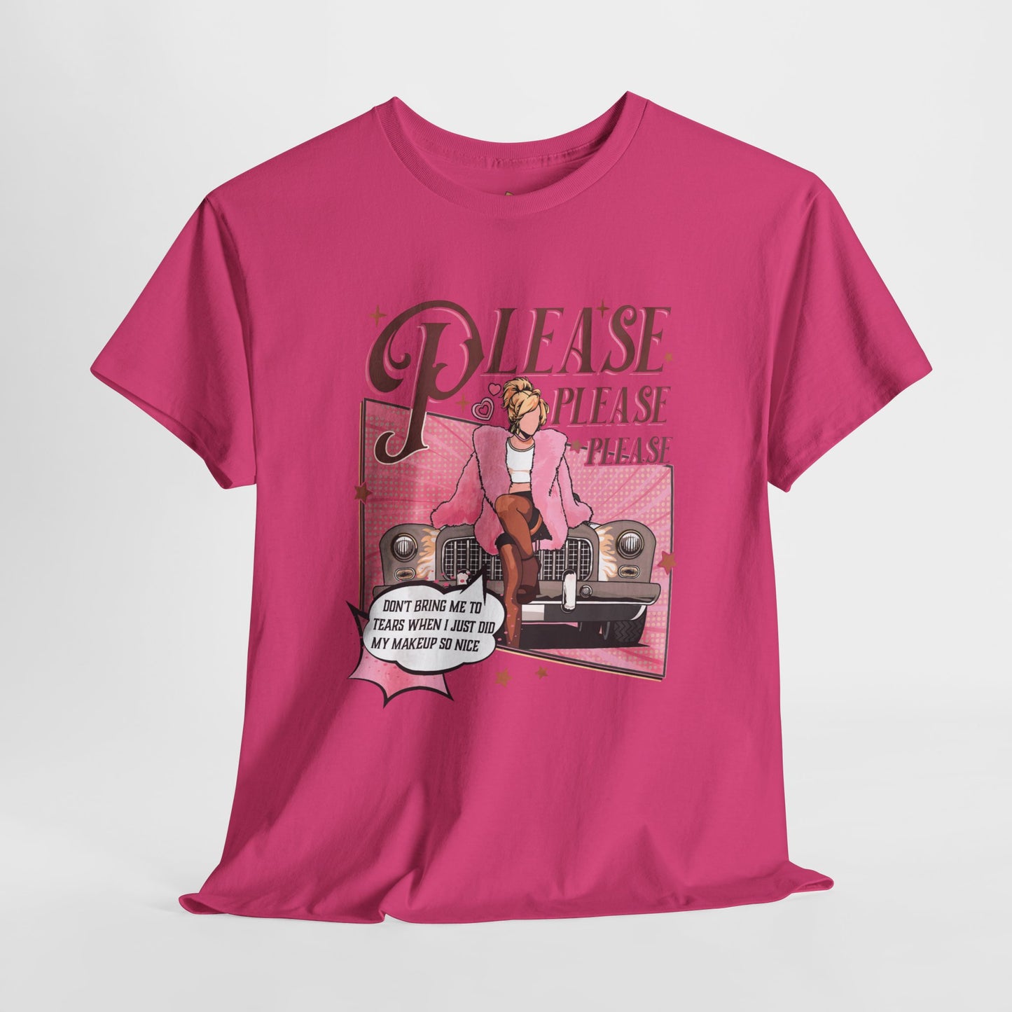 Please, Please Retro - Unisex Heavy Cotton Tee