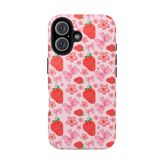 Strawberry Coquette -  Tough Phone Cases